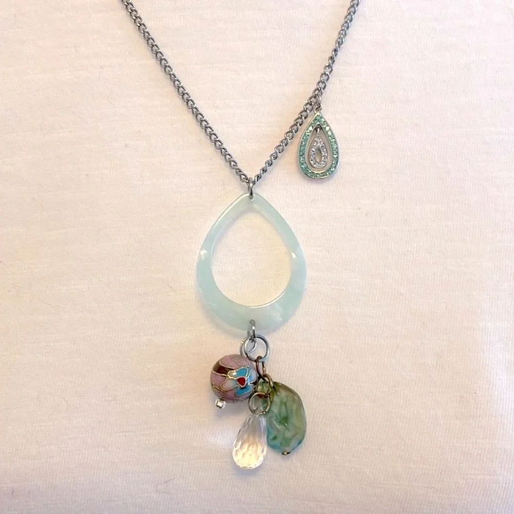 SALE! Cloisonné charm necklace # 22 - Picture 3 of 4